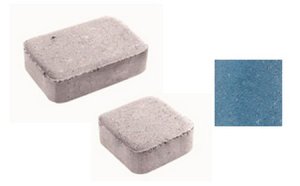 Тротуарная плитка ВЫБОР Классико 1КО.4, гладкая, синий (в комплекте 2 камня)