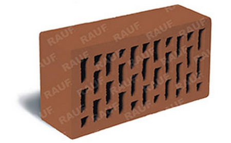 Керамический облицовочный кирпич пустотелый ЛСР (RAUF Fassade) темно-красный гладкий М175 250*120*65 мм