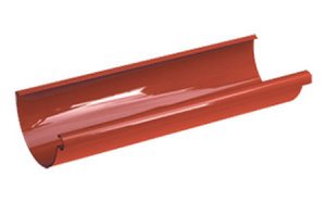 Желоб водосточный GALECO сталь, коричневый RAL 8019, D 152 мм, 3 пог.м