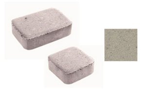 Тротуарная плитка ВЫБОР Классико 1КО.4, гладкая, белый (в комплекте 2 камня)
