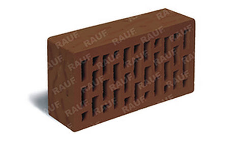 Керамический облицовочный кирпич пустотелый ЛСР (RAUF Fassade) коричневый кора М150 250*120*65 мм