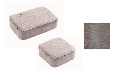 Тротуарная плитка ВЫБОР Классико 1КО.4, гладкая, коричневый (в комплекте 2 камня)