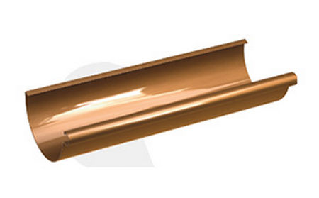 Желоб водосточный GALECO ПВХ, коричневый RAL 8019, D 152 мм, 4 пог.м